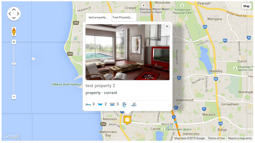 multiple listing in the map